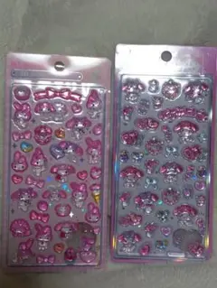 2枚セット マイメロディ 立体3Dシール