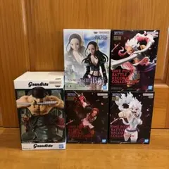 ワンピースフィギュア5種セット ゾロ、ロビン、ニカ、シャンクス、ボニー