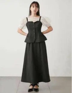 snidel ジレコルセットジャンスカ