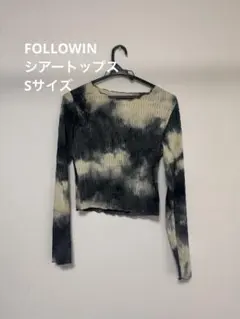 FOLLOWINタイダイ クロップド シアートップスのサムネイル