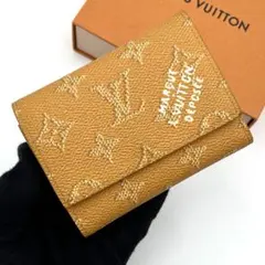 【箱・袋付】ルイヴィトン　ヘリテージ　三つ折り財布　ヴィクター　イエロー　限定