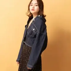 ショートGジャン デニムジャケット