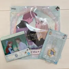 ディズニープリンセス　一番くじ　タオル　キーホルダー　キャンパスボード
