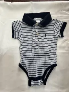 最終値下げ！Ralph Lauren ストライプロンパース 3-6M