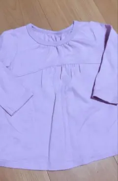 90サイズ ピンク 長袖Tシャツ