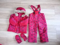 Moujonjon スノーボードウェア3セット 110サイズ 赤