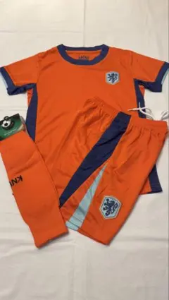 150cm 【オランダ代表】ソックス付き子供サッカーユニフォーム3点セット