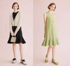 美品★FOXEY/フォクシー ドレス フリージア　ノースリーブワンピース 40