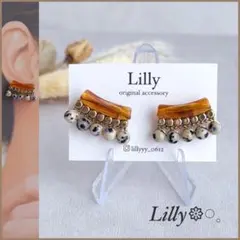 #1075 ビーズピアス/べっ甲/天然石/ゴールド/ビーズ/ハンドメイド ピアス