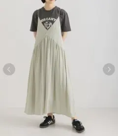 アーバンリサーチ　Vネックギャザーキャミワンピース