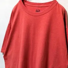 フルーツオブザルーム 無地 Tシャツ レッド 赤 L 古着