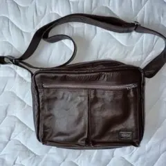 〈ジャンク品〉PORTER 吉田カバン ショルダーバッグ ブラウン