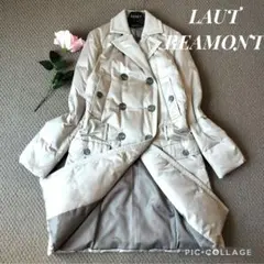 【美品】ロートレアモン axc　羊革ミックス薄手ダウンコート ダブル ベージュ