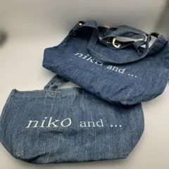 niko and ニコアンド/デニムバック 2個　エコバッグ　トートバック