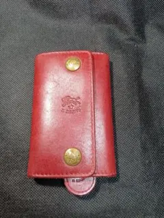 IL BISONTE　イルビゾンテ　本革キーケース レッド ６連