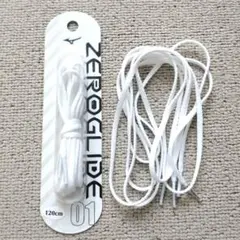 ゼログライドシューレース　120cm（23.0〜25.0cm）ホワイト　2本のサムネイル