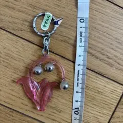 すずらん モチーフ キーホルダー ピンク
