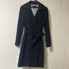 INDIVI カシミヤロングコート ベルト付