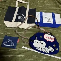 スヌーピー　がま口バッグ ＆ バッグセット