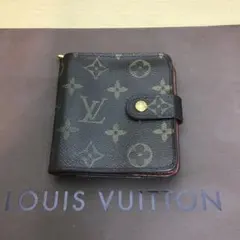 鑑定済】ルイヴィトン モノグラム コンパクトジップ 二つ折り財布