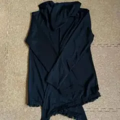 フード付き黒長袖カーディガンＬ