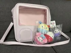 【値下げ】アベイル　サンリオ　ショルダーバッグとぬいぐるみ4個セットのサムネイル