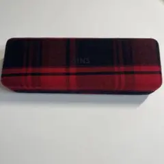 【美品】 JINS チェック柄 メガネケース