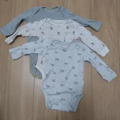 ユニクロ　長袖ボディースーツ　肌着　ロンパース　3枚セット