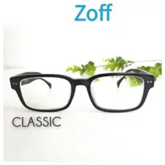Zoff ゾフ メガネ眼鏡 ウェリントン ブラック スクエア ビッグシェイプ