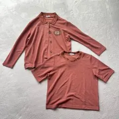 【アリス】美品✨アンサンブル　半袖　薄手　シャツカーディガン　シニア　麻1618