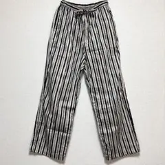 AMERICAN HOLIC 白黒ストライプ ワイドパンツ S