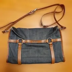 DIESEL ショルダーバッグ デニム レザーのサムネイル