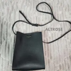 ​美品 ALTROSE アルトローズ シンシアショルダーバッグ ブラック 黒のサムネイル