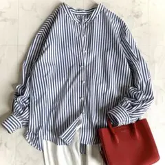 プラージュ サキゾメタイプライターストライプシャツ コットン 日本製 