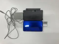 ニンテンドー3DS 本体 ブルー 充電器付 モンスターハンターX付【4733】