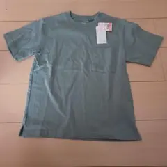 新品 ポケット付きTシャツ ブルーグリーンのサムネイル