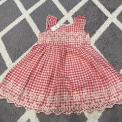 GAPチェックワンピ　110cm