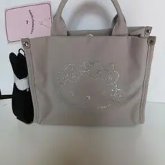 新品未使用 SANRIO ハローキティのラインストーン　2wayトートバッグ