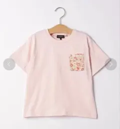 グリーンレーベルリラクシング　キッズ　フラワーポケットTシャツ　125