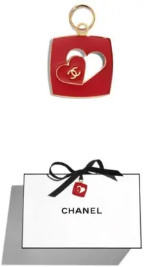 新品未使用CHANELバレンタイン限定チャーム付　折り紙バッグセット