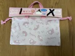 マイメロディー　マチ付き巾着　１枚　サンリオキャラクターズ