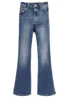 ハイウエストフレアデニムパンツ cu49