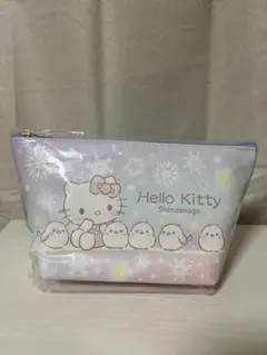 ハローキティ　北海道　シマエナガコラボ　ポーチ