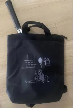 テニスバッグ 2WAY バックパック ブラック