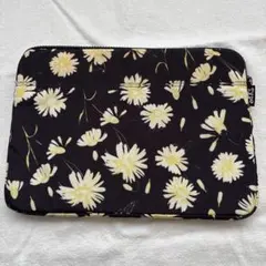 花柄ノートPCケース　黒