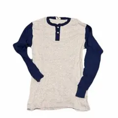 90s J.Crew ヘンリーネック サーマル ツートン 巨人タグ - メルカリ