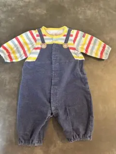 【美品】　ロンパース オーバーオール風 50-60