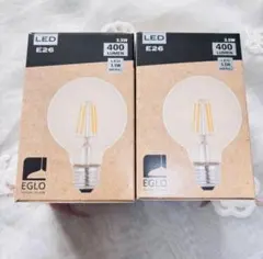EGLO ムサシインターナショナル LED電球 400ルーメン E26 2個入り