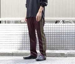 needles 21AW トラックパンツナロー マルーンカラー