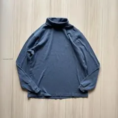 90s L.L.Bean タートルネック L/S TEE USA製 L コットン